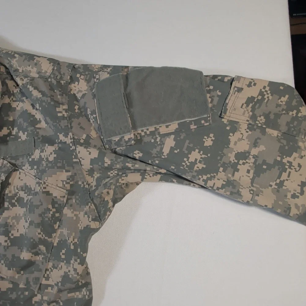 American Apparel US Army Coat Mens Medium Long Gray UCP Digital Camo ACU Jacket